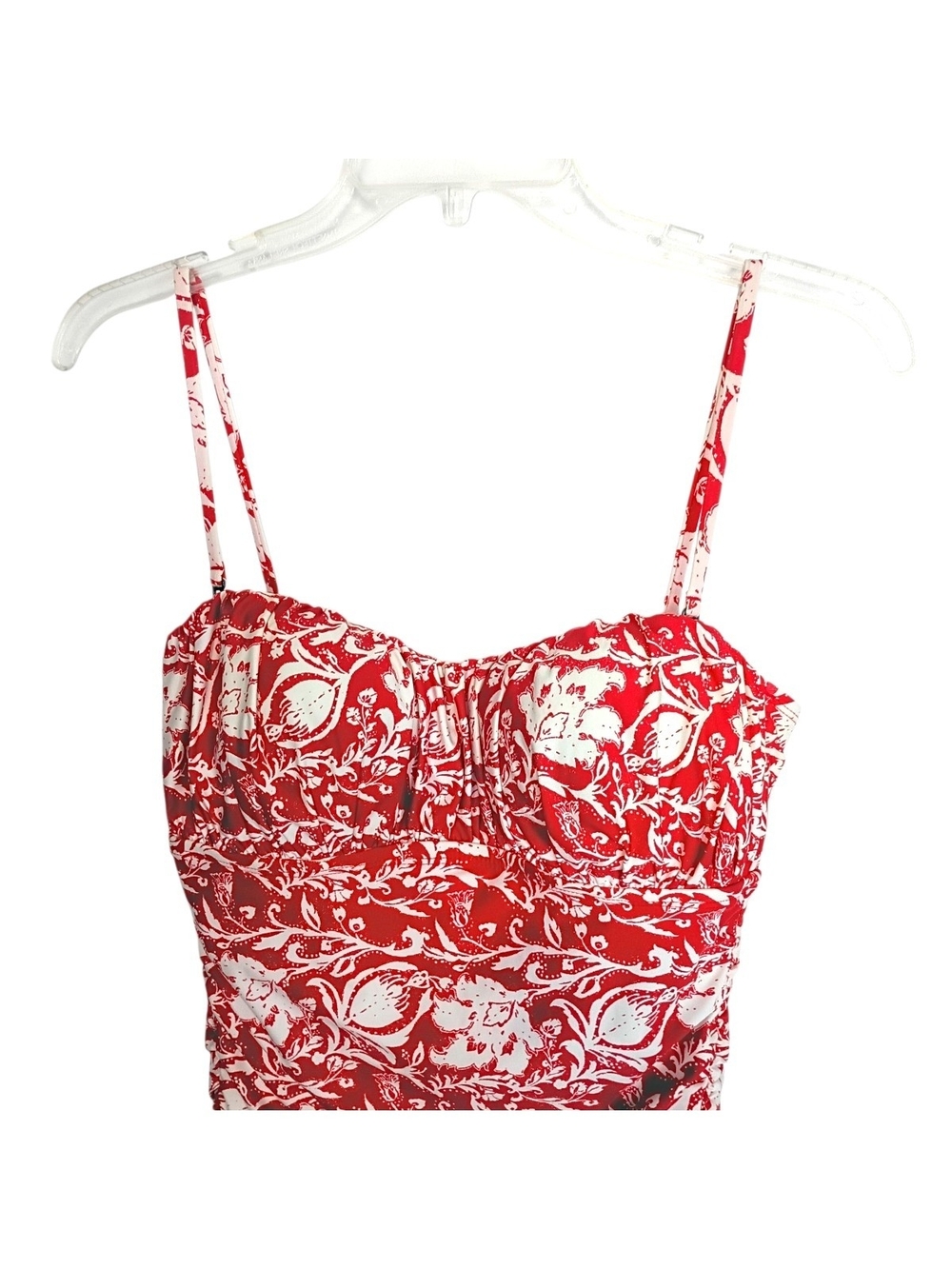 Kenneth Cole Red/White One Piece Bathing Suit - size M - Picture 2 of 7